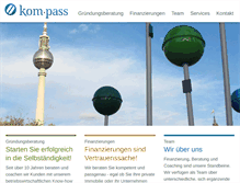 Tablet Screenshot of kompass-berlin.com